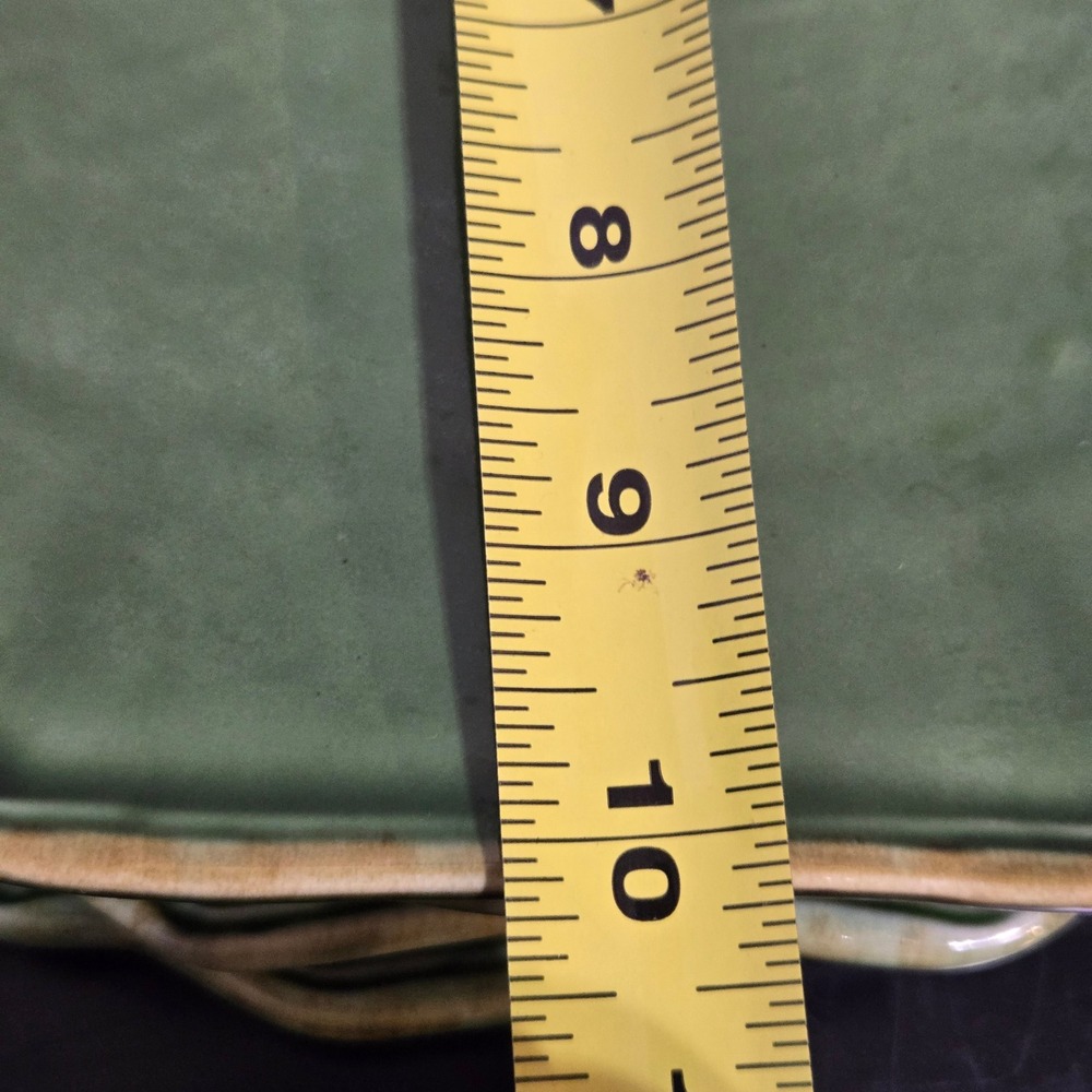 Set 6 Baum Bros Dinner Plates / platter Antique Collection Scalloped Green 10.5" - Picture 5 of 10